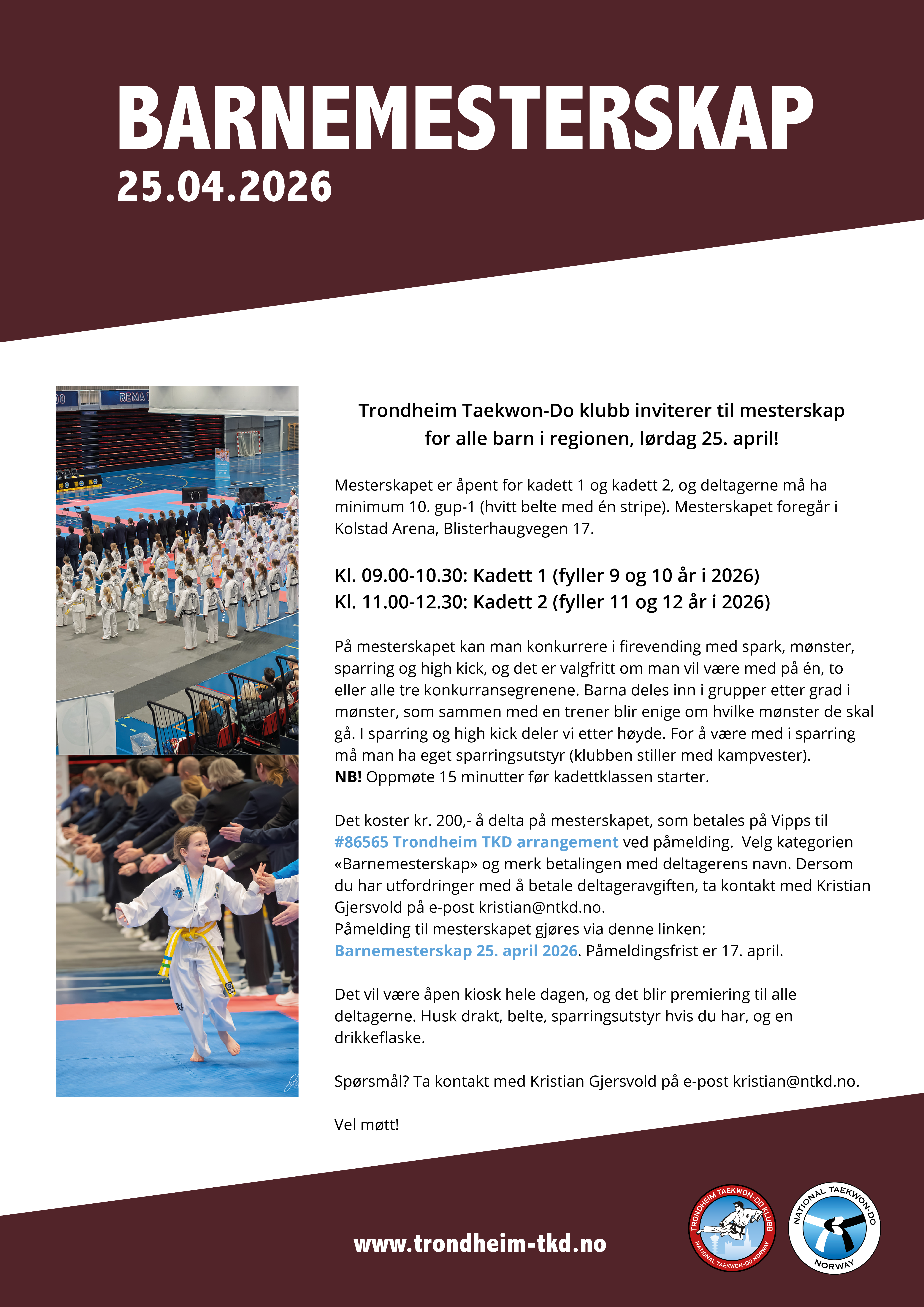 Barnemesterskap 25.04.26